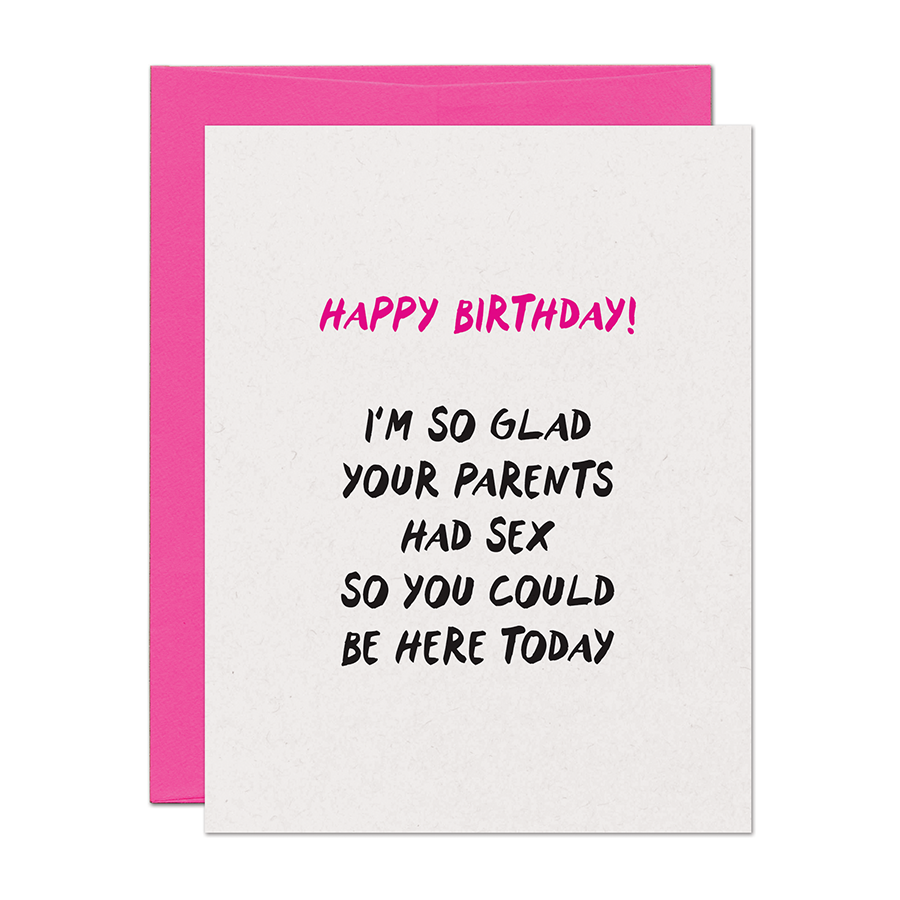 Birthday Sex Card