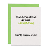 Living in Sin Couple Congratulations Card