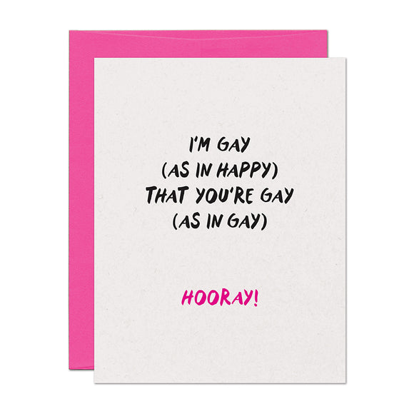 Gay Hooray Celebration Card