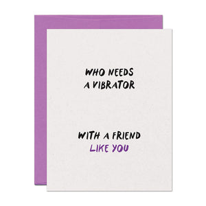 Vibrator Friend Sexy Situationship Card