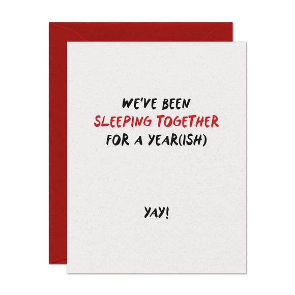 Sleeping Together Sex Anniversary Card