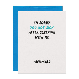 Awkward Sick Get Well Card