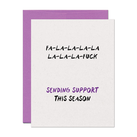 Fa-La-Fuck Christmas Support Holiday Card